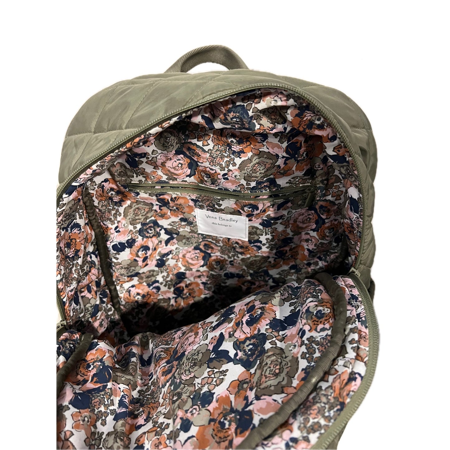 Vera Bradley Quilted Cotton Large Bancroft Backpack