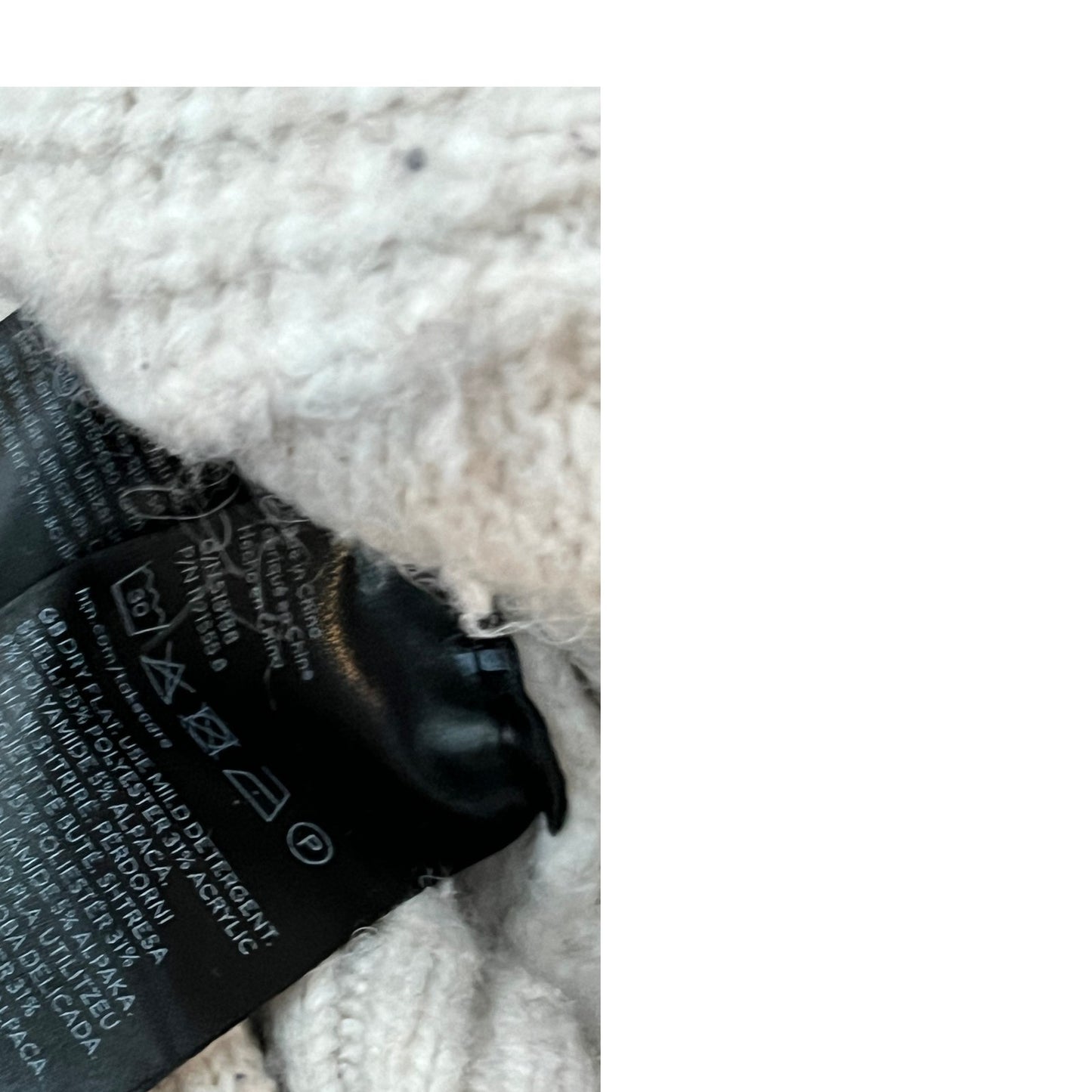 H&M Pull épais en maille torsadée surtaillé court Homme T. M