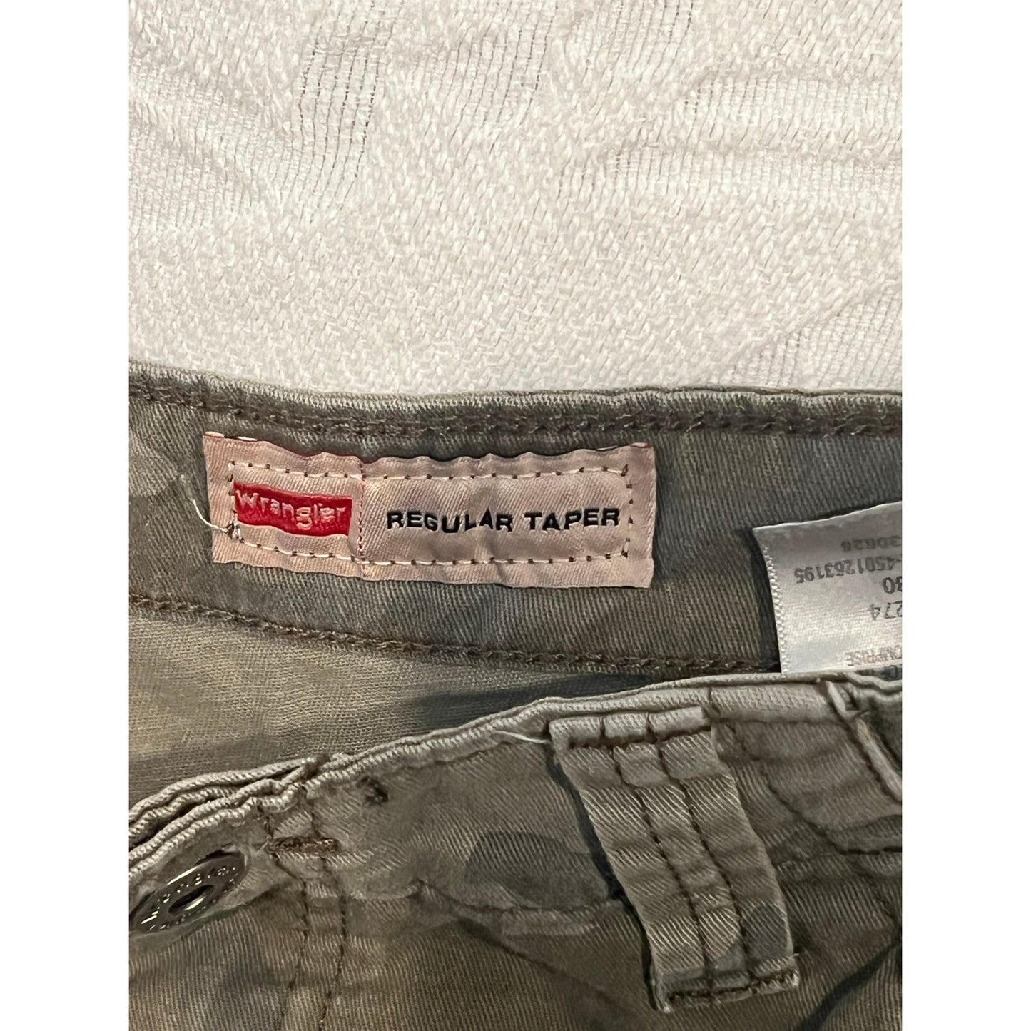 Wrangler Green Camo Cargo Tactical Pants Mens 29x30
