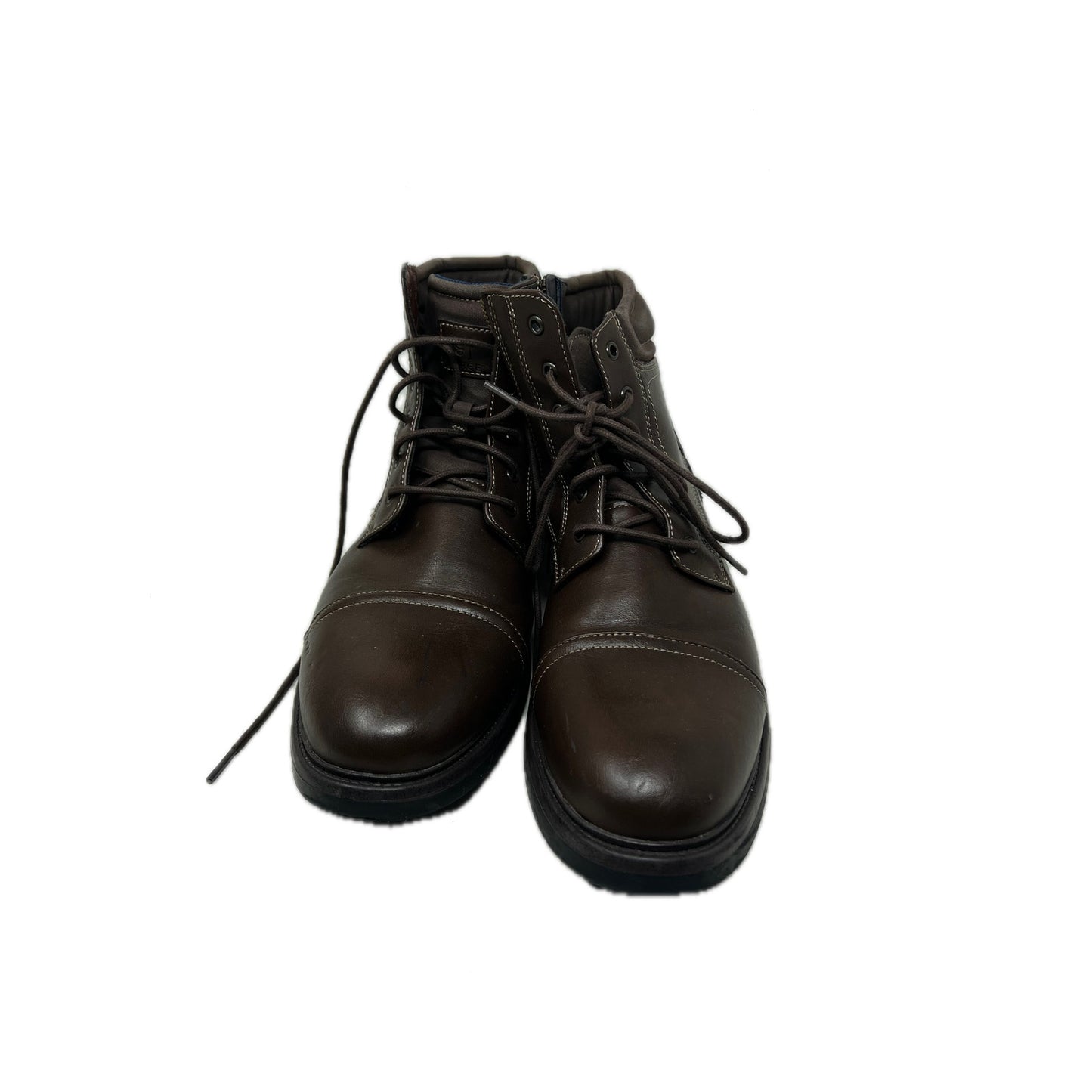 George Men's Faux Leather Lace Up Boots Mens 13