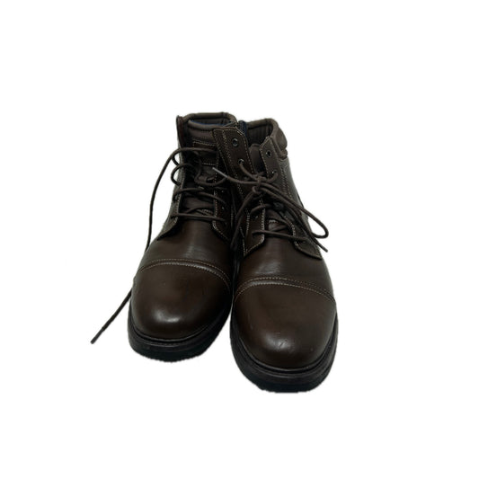 George Men's Faux Leather Lace Up Boots Mens 13
