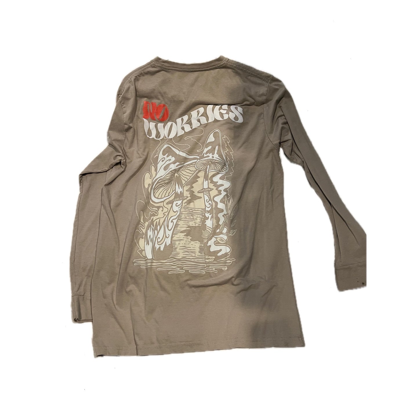 Gstr No Worries Long Sleeve Skater T-Shirt Mens Large
