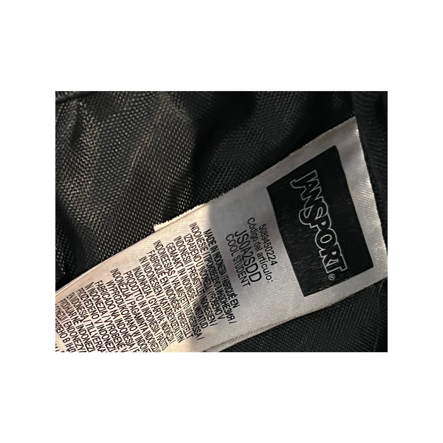 JanSport Cool Student 3 Section School Backpack Black Brown