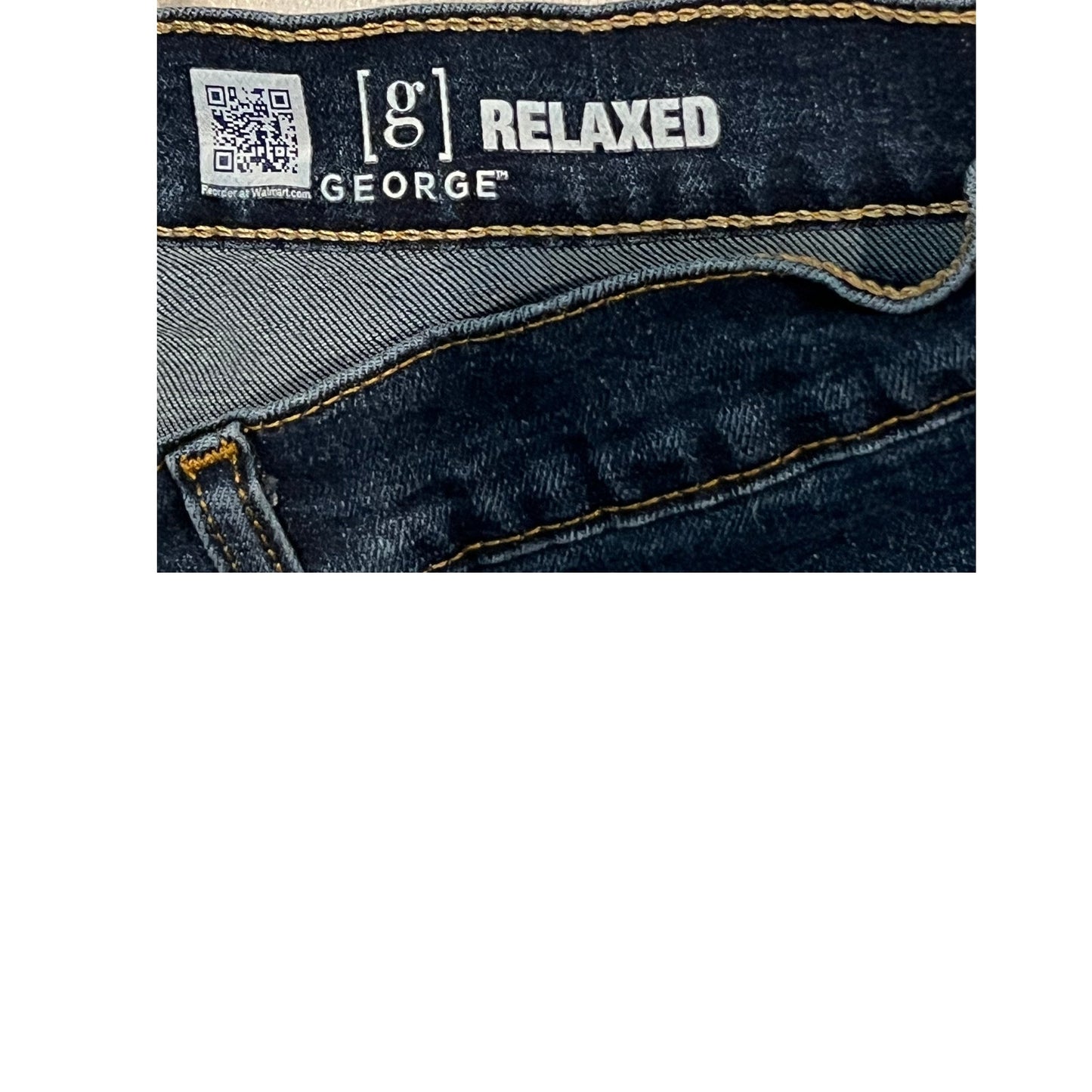 George Relaxed Blue Jeans Mens 33x30