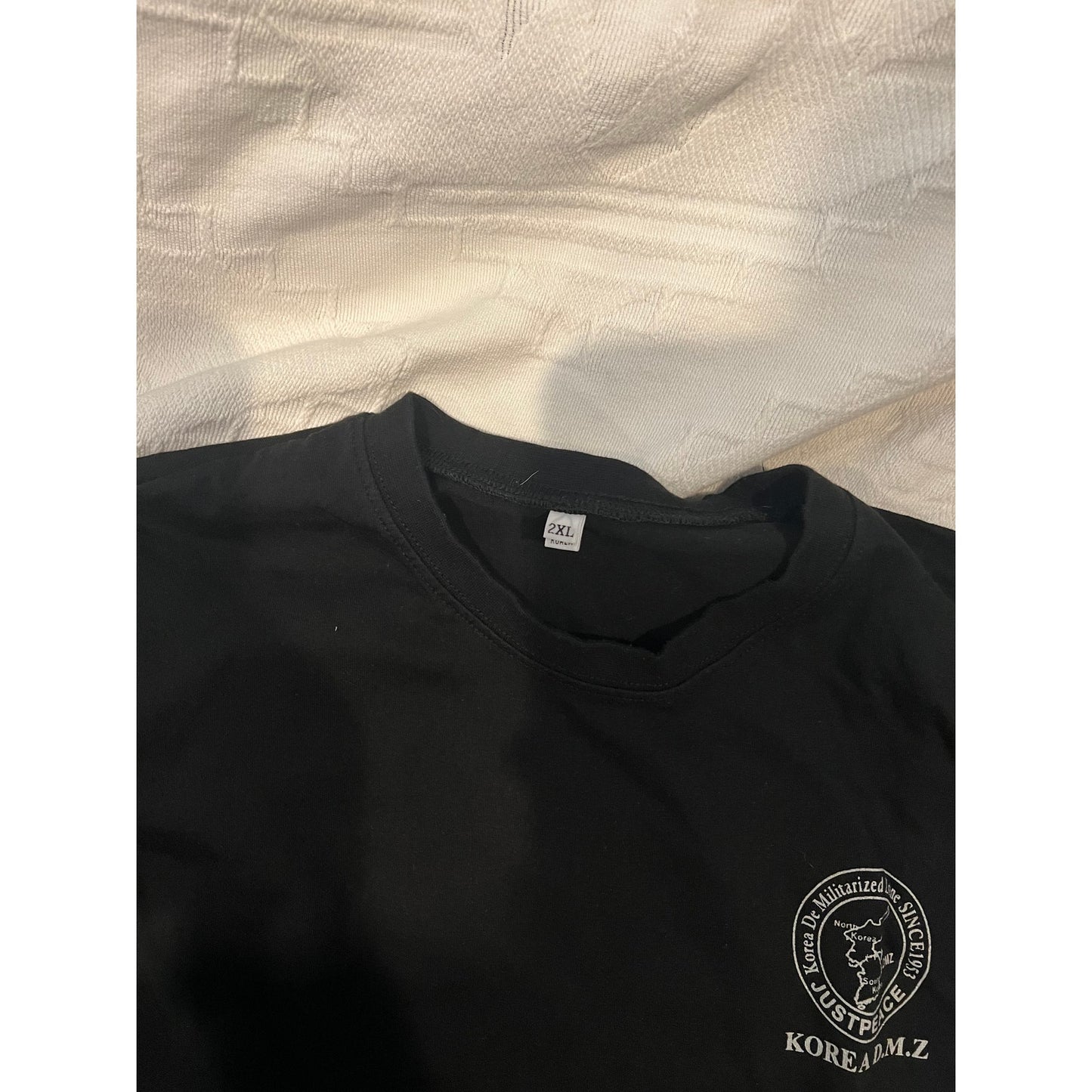 Korea DMZ Black T-Shirt Mens 2XL