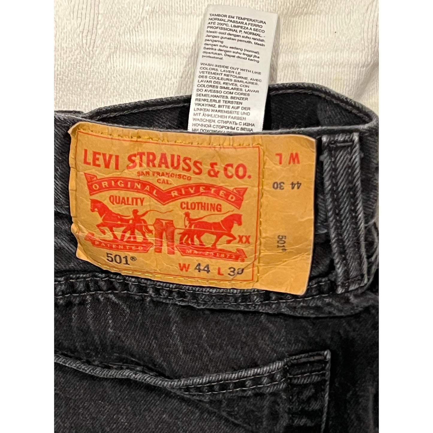 Jean Levi Strauss 501 Coupe Classique Noir 44x30