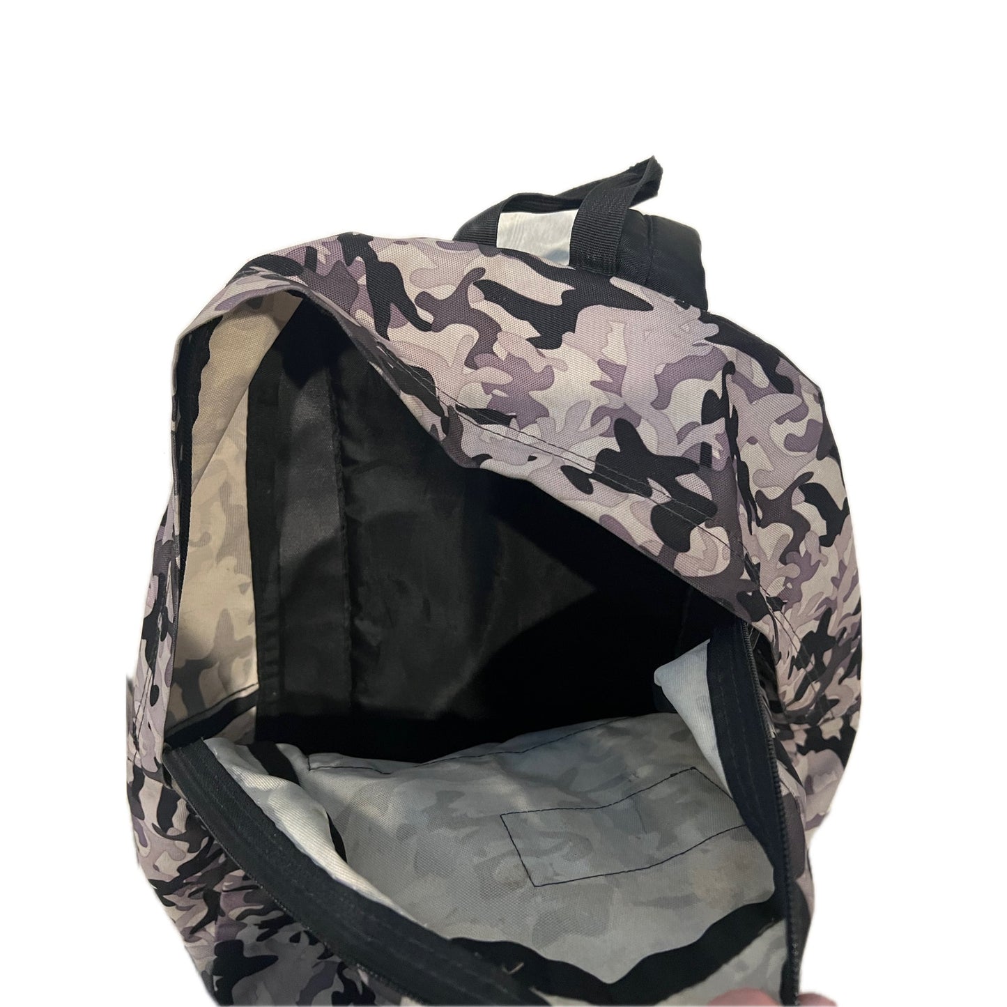 JanSport Superbreak One Gray Black Camo Daily Backpack