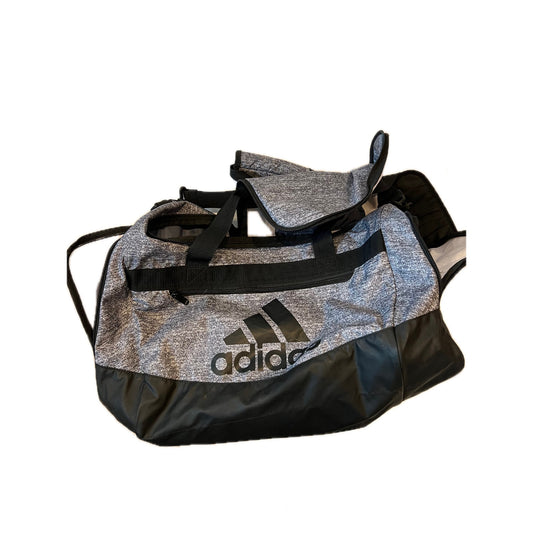 Adidas Defender Medium 20"x12"x10" Black Duffel Gym Bag