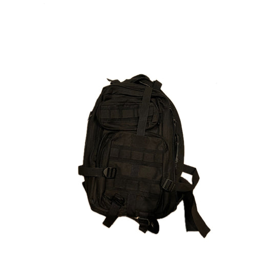 No Label Small Tactical Backpack Black 18L