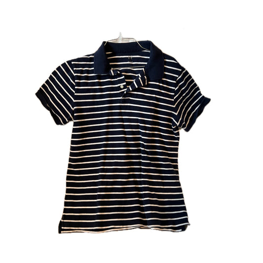 The Gap Navy Blue Striped Polo Shirt, Men's L