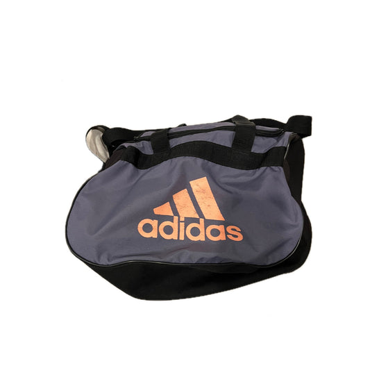 Adidas Defender Small 16"x10"x8" Black Gray Duffel Gym Bag