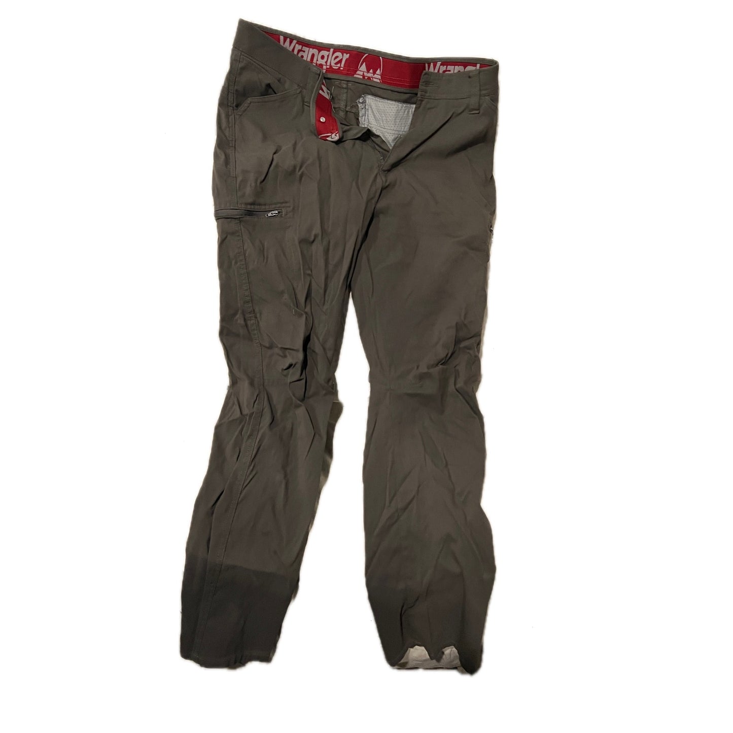 Pantalones tácticos cargo de nailon beige Wrangler para hombre 30x28
