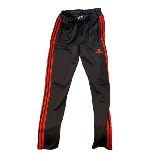 Adidas Straight Tapered Ankle Joggers Boys YXL w Red Piping