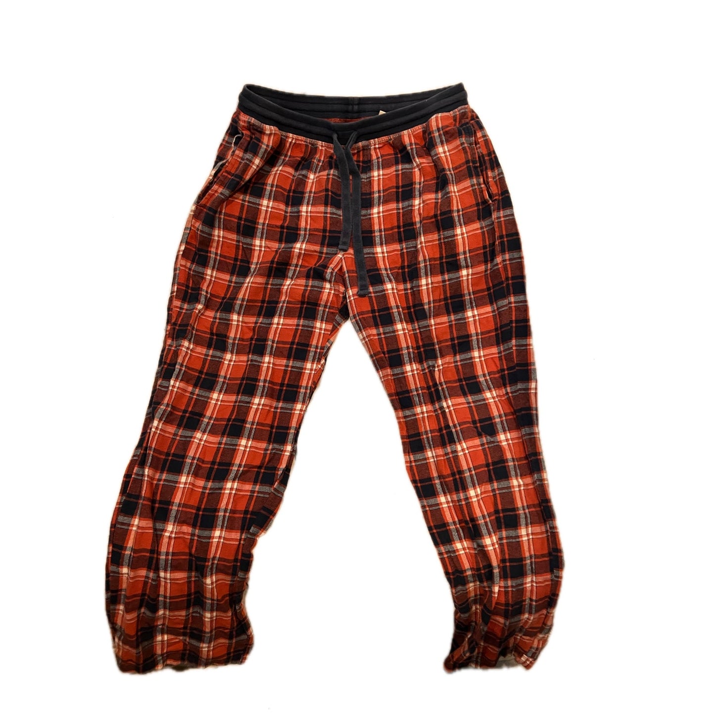 LL Bean Red Checked Sleepwear Pants Mens Med