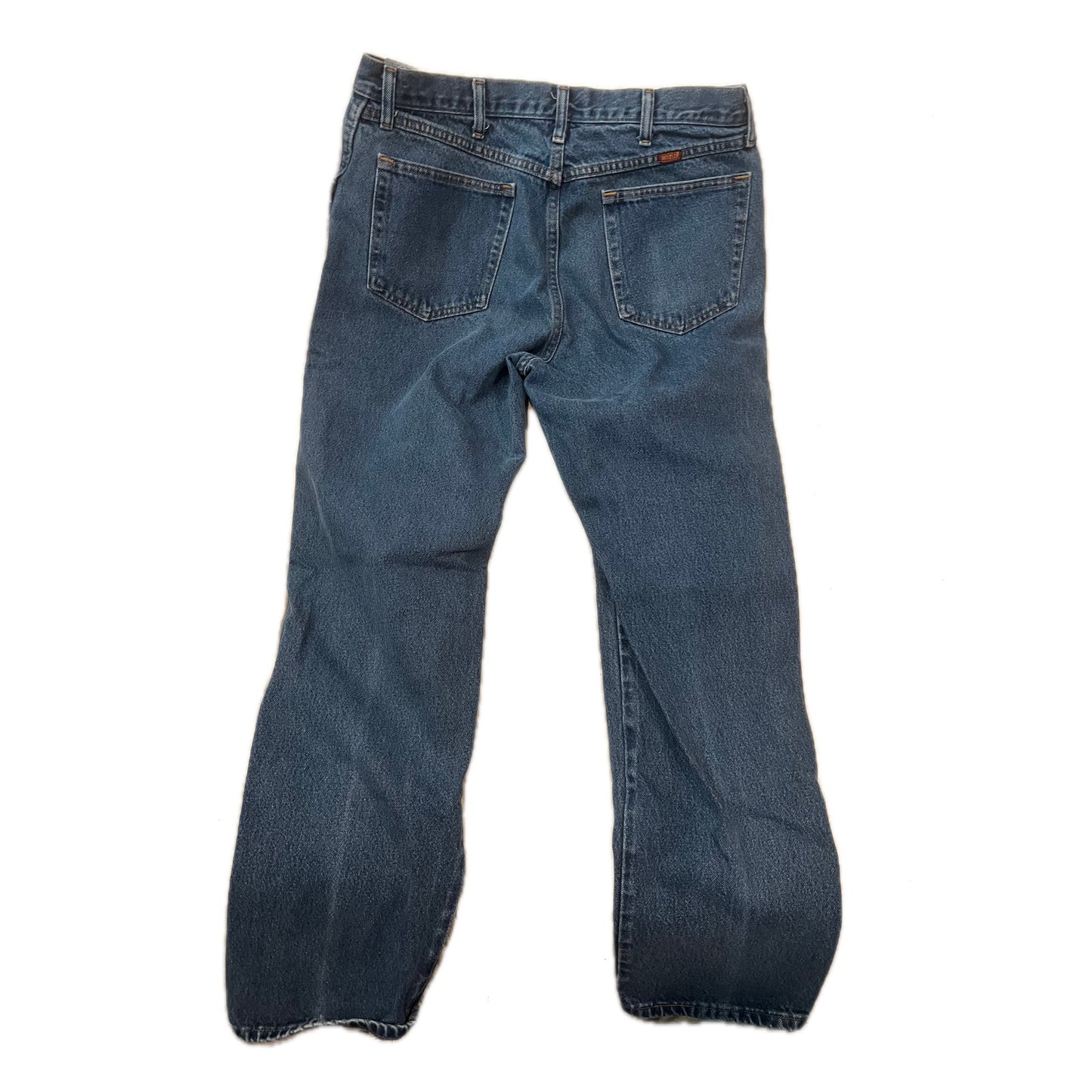 Rustler Blue Straight Leg Jeans Mens 36x34