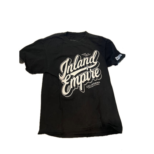Bow Down Clothing Inland Empire Cali Black T-Shirt Mens L