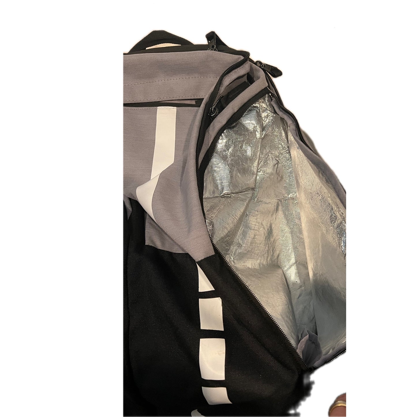 Nike Hoops Elite Printed Backpack 32L w Coldpack Black Gray