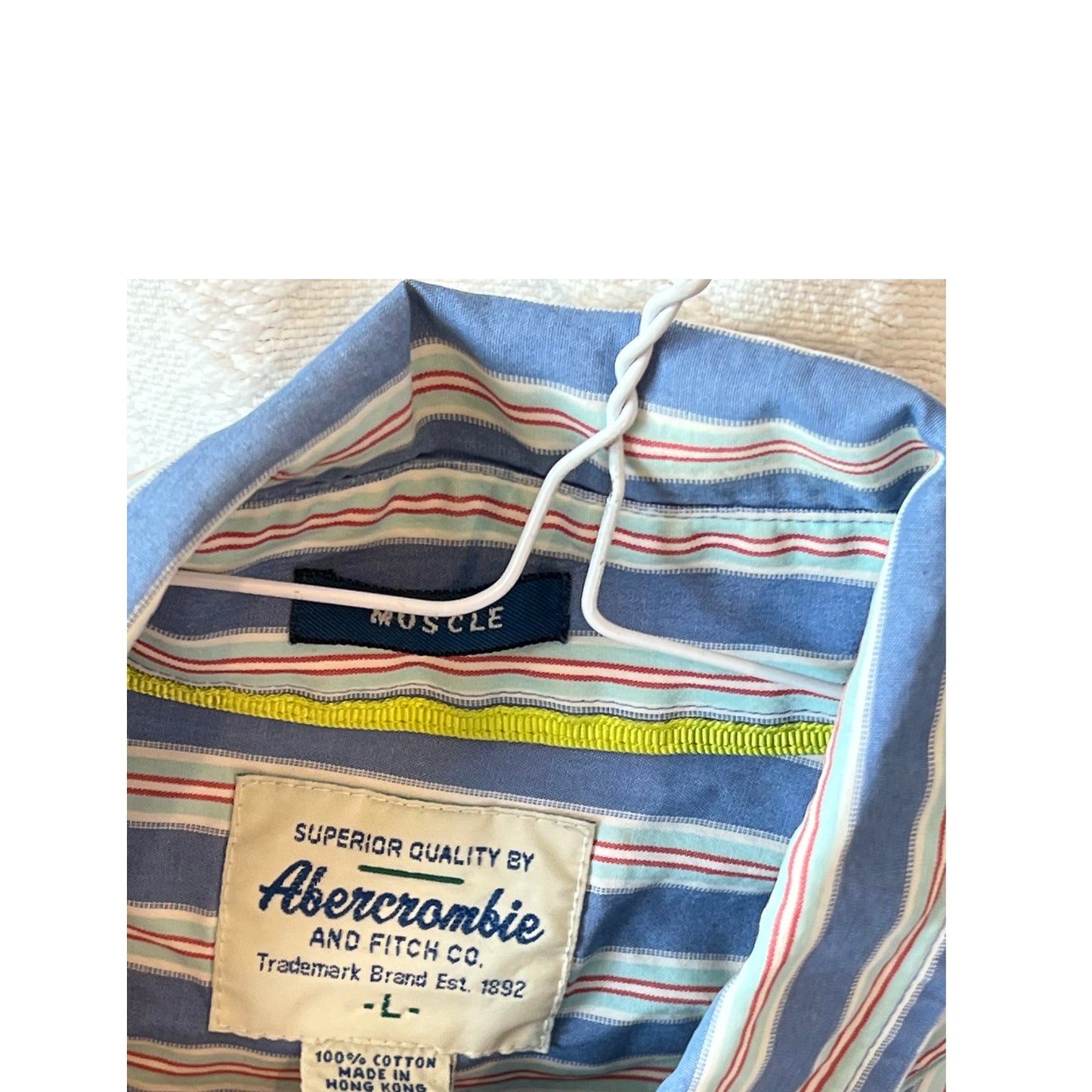 Camisa de vestir de manga larga Abercrombie & Fitch para hombre L