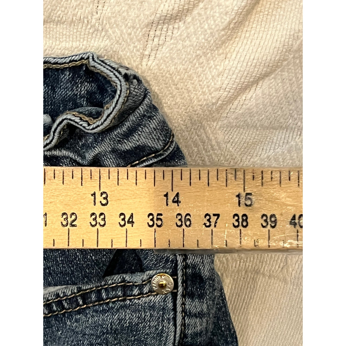 Madden NYC Wide Leg Baggy Blue Jeans Womans 10 28x28