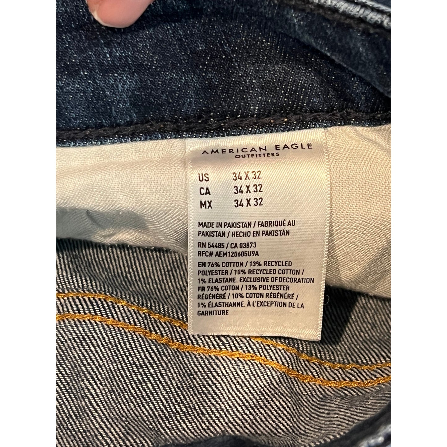 American Eagle Athletic Skinny Jeans Mens 34x32
