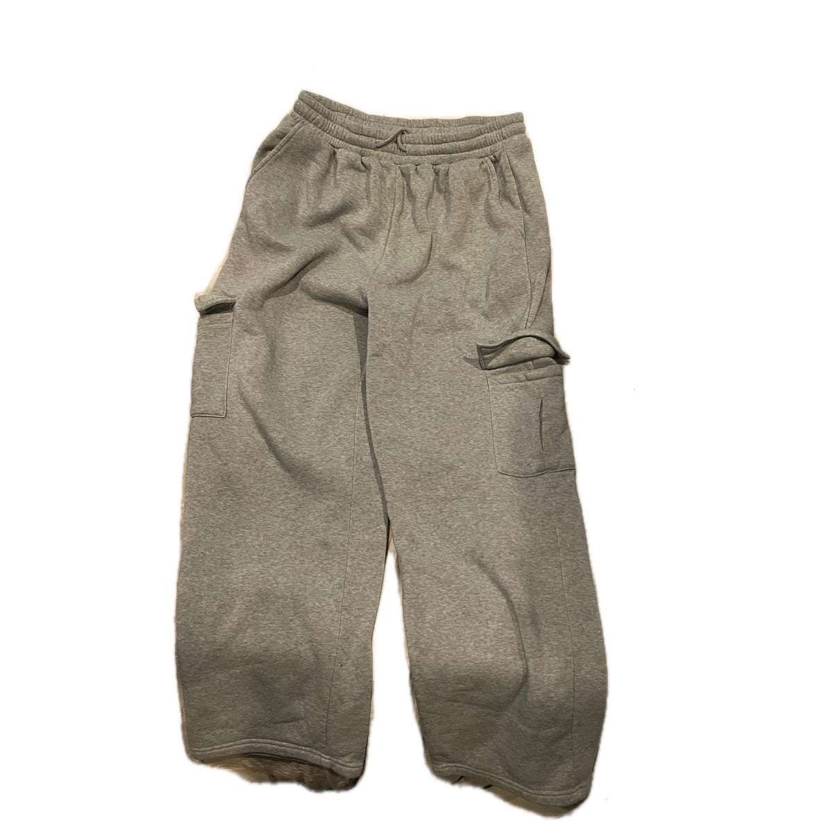 No Label Gray Straight Anklel Cargo Sweatpants Womans 30x30