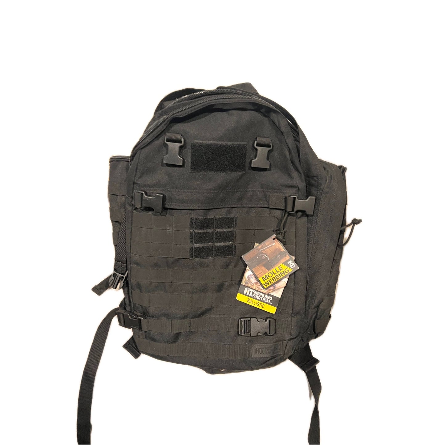 Highland Tactical Roger Canvas Backpack XL Black