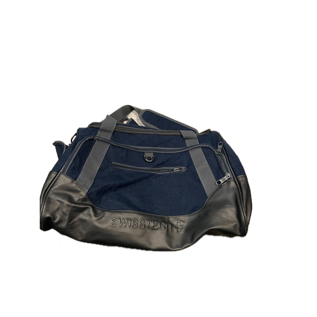 Swiss Tech BLUE Grey Duffel Bag 20X10X10