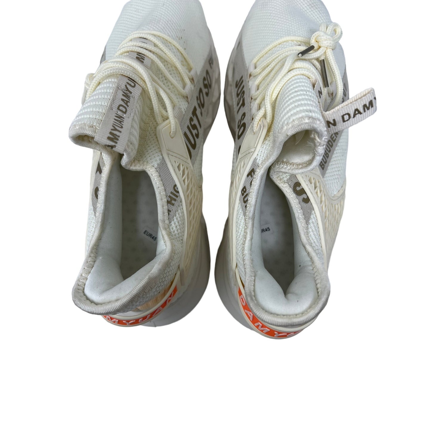 Just So So White on White Running Shoes Mens 11