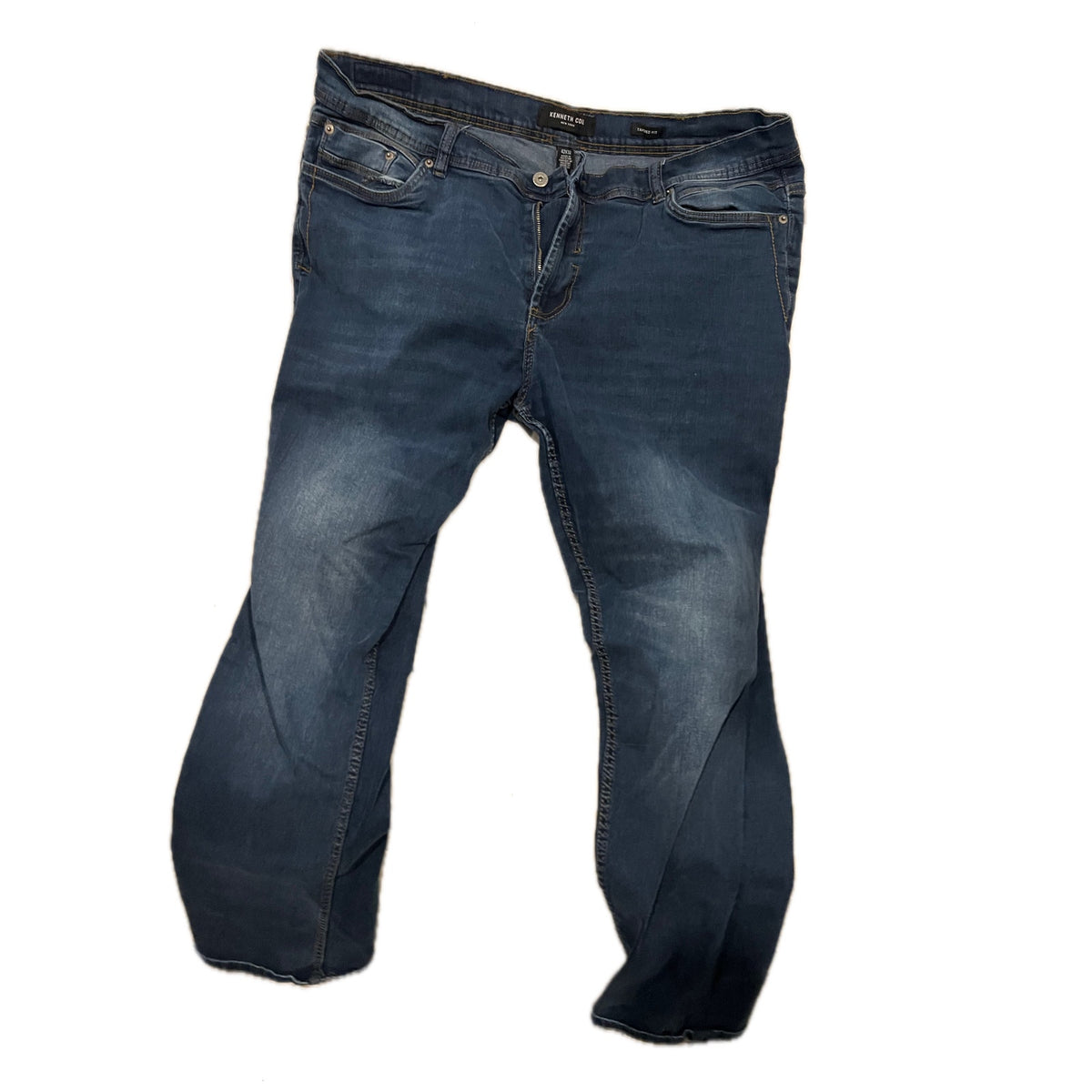 Kenneth Cole Tapered Fit Blue jeans Mens 42x32