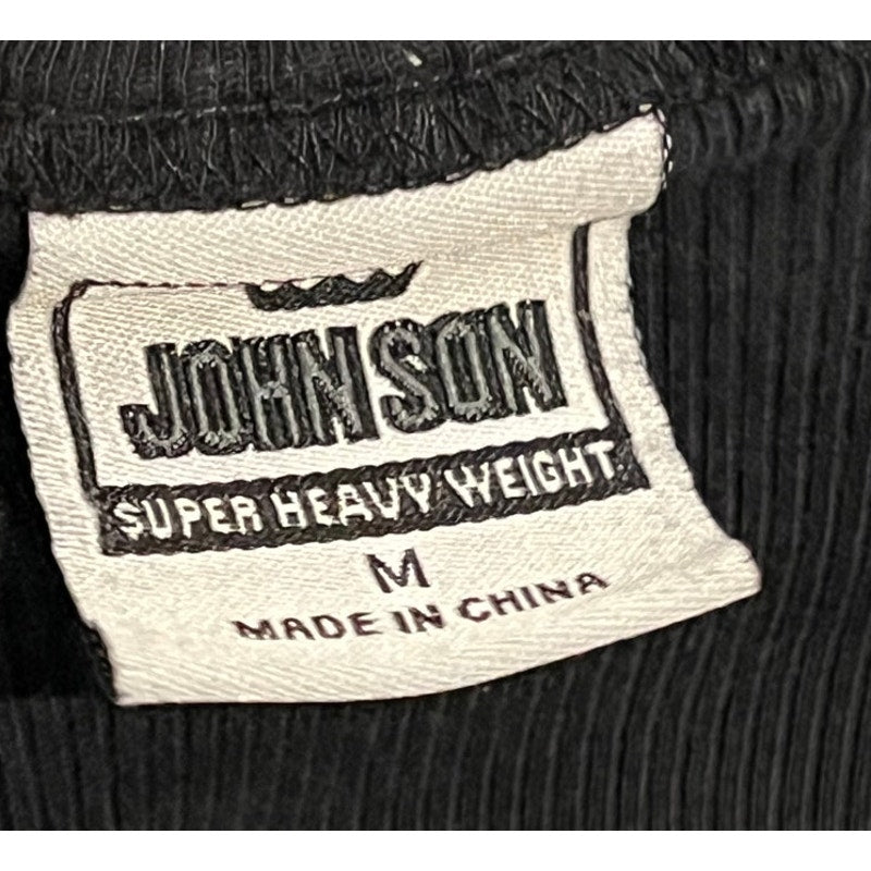 John Son Black Tank Top Tee Shirt Mens Medium