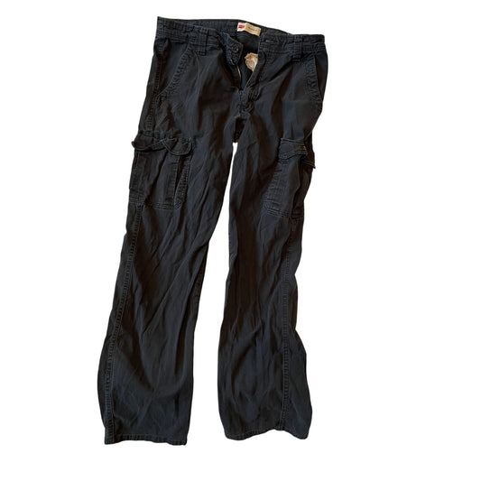 Copied - Wrangler Black Relaxed Cargo Pants Mens 32x34