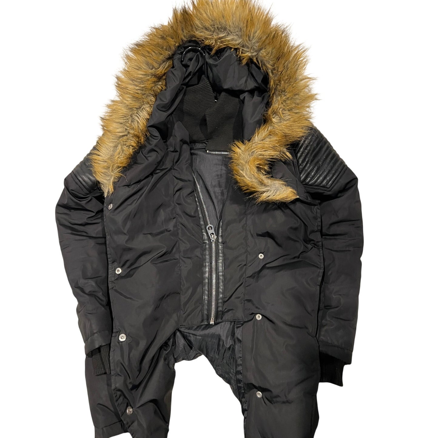XoXo Parka matelassé à capuche en fausse fourrure Femme Petite