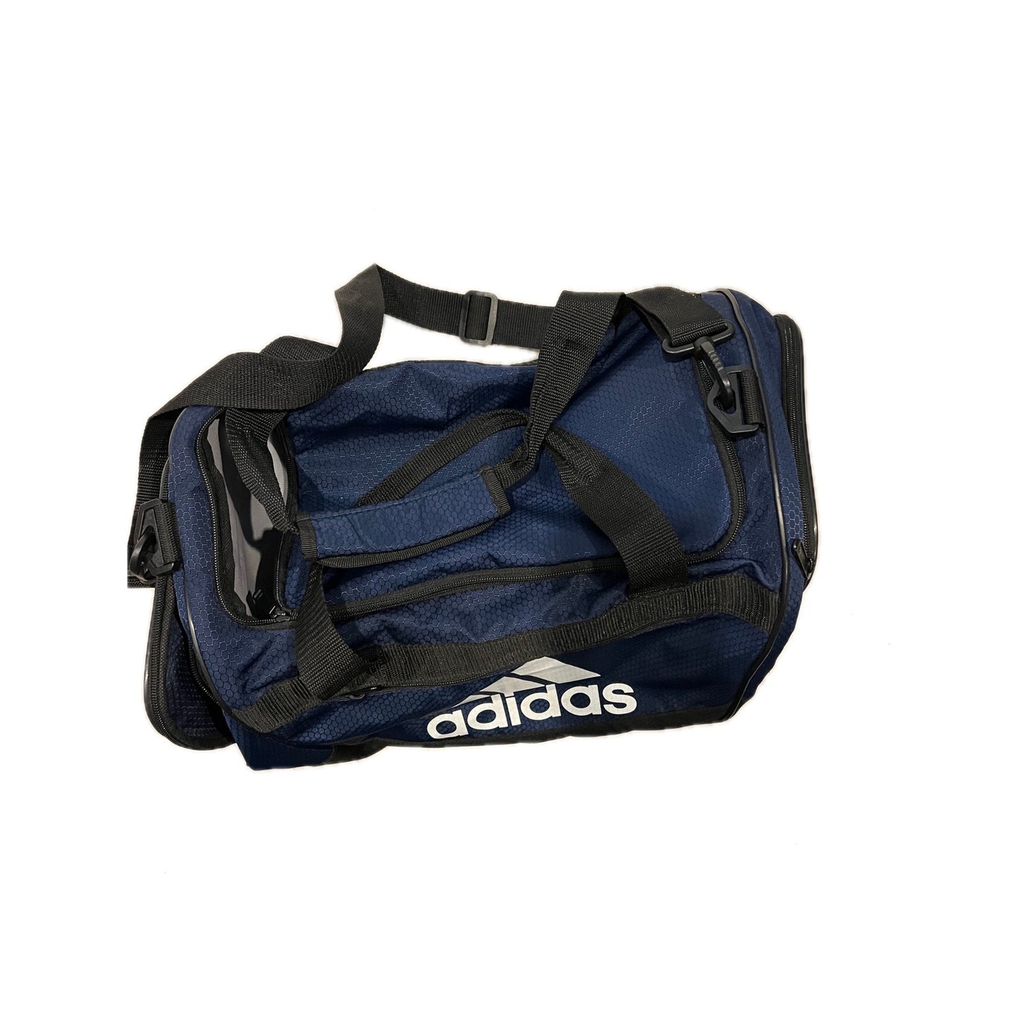 Adidas Defender Medium 20"x12"x10" Blue Black Duffel Bag