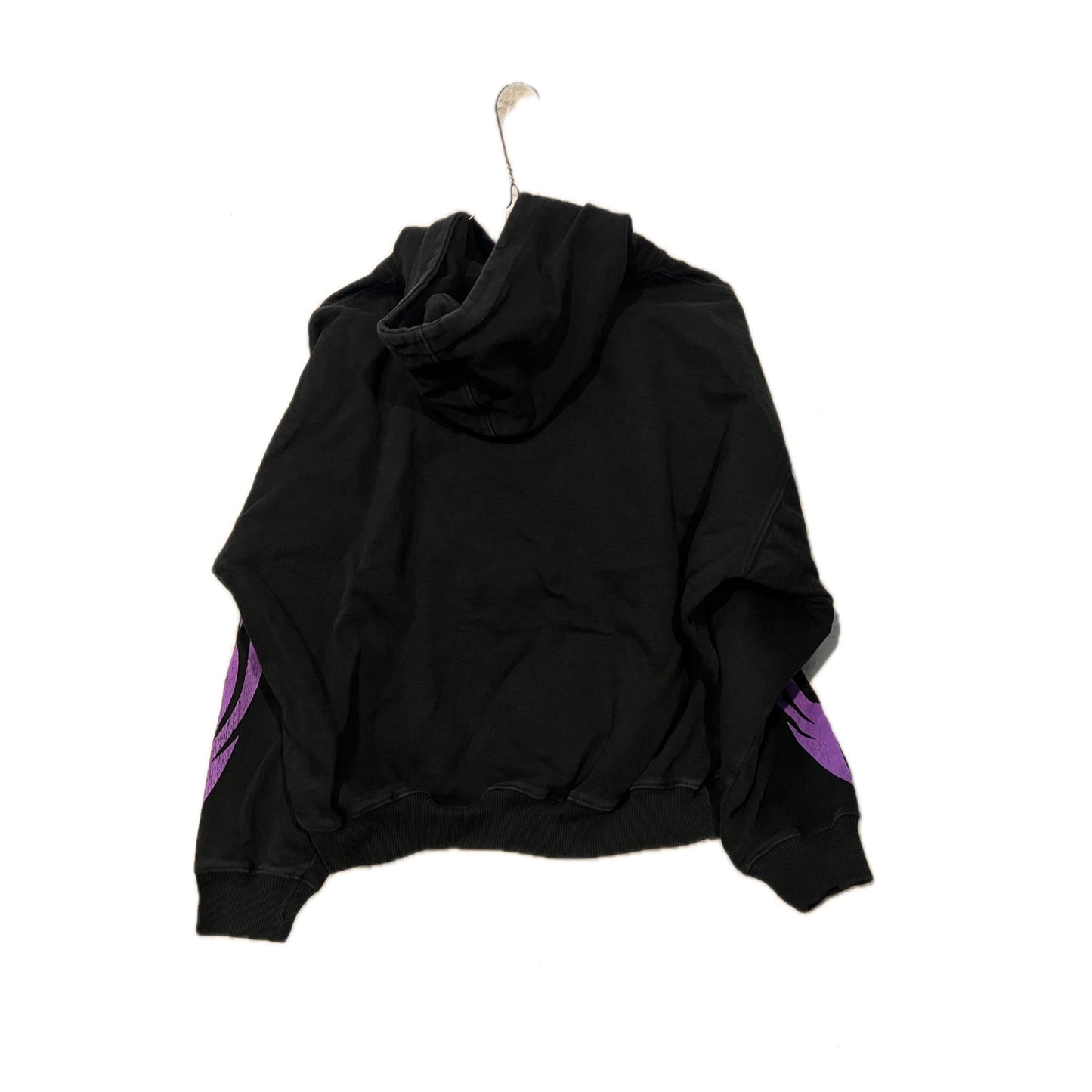 Loiter Live In Direct Vintage Hoodie Mens Black XL