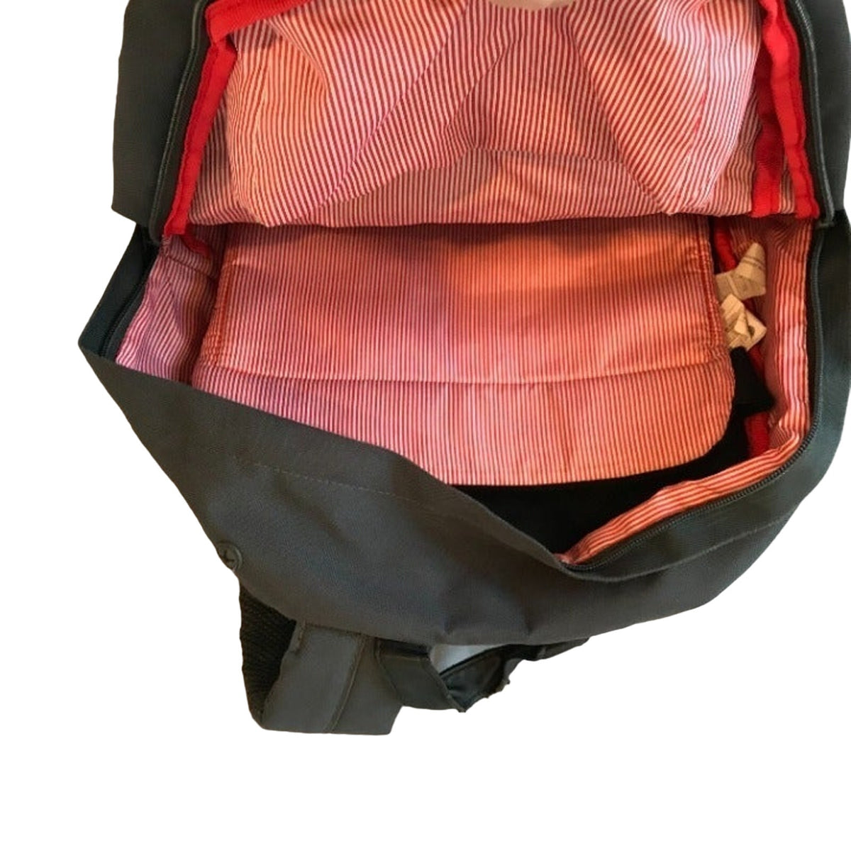 Herschel Gray Red Stripe Backpack