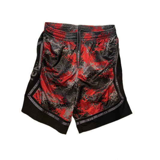 AND1 Red Black Gray Basketball Shorts Mens L