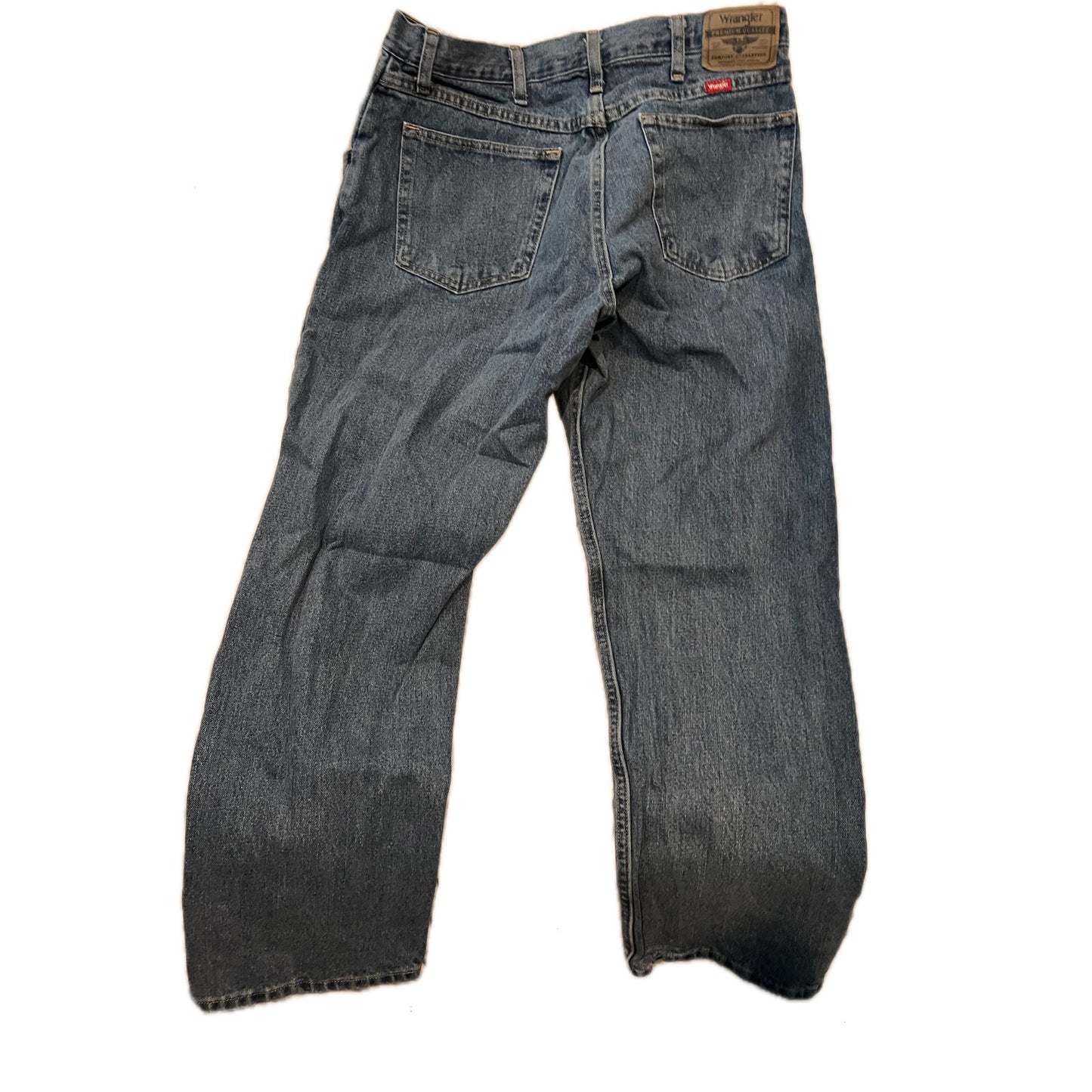 Wrangler Straight Leg Blue Jeans Mens 34x30