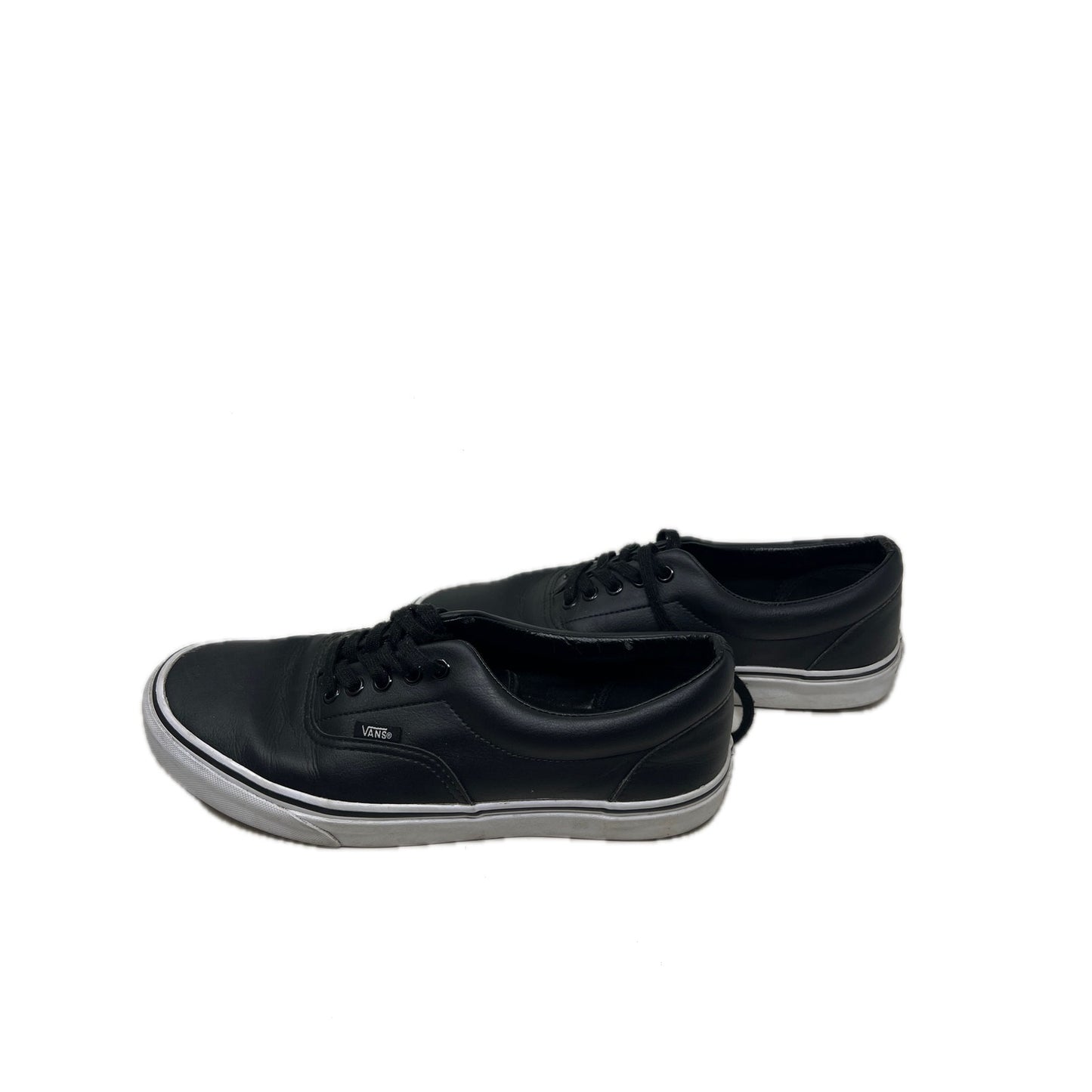 Vans Classic Tumble Era Sneakers Black Faux Leather Mens 9.5