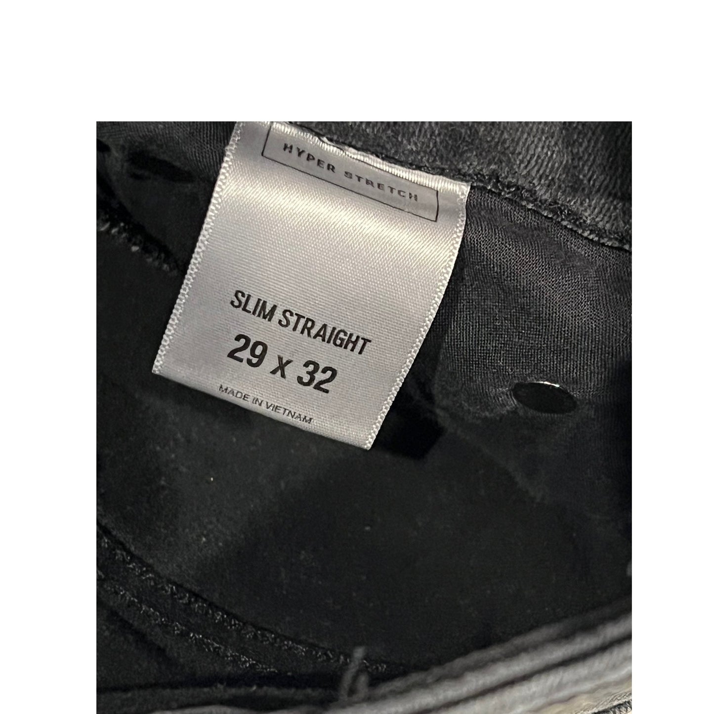 Express Slim Straight Black Jeans Mens 29x32