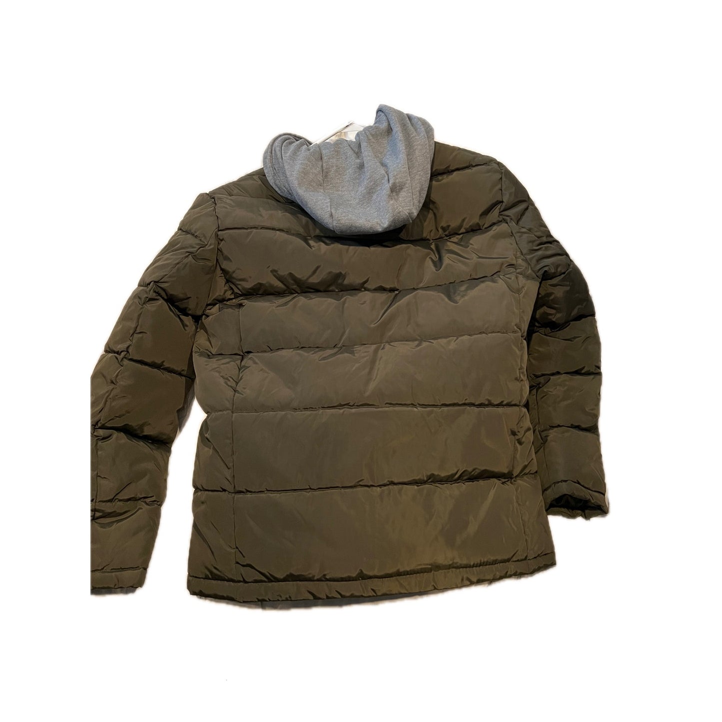 Kenneth Cole Puffy Hooded Parka Mens Med Drab Green