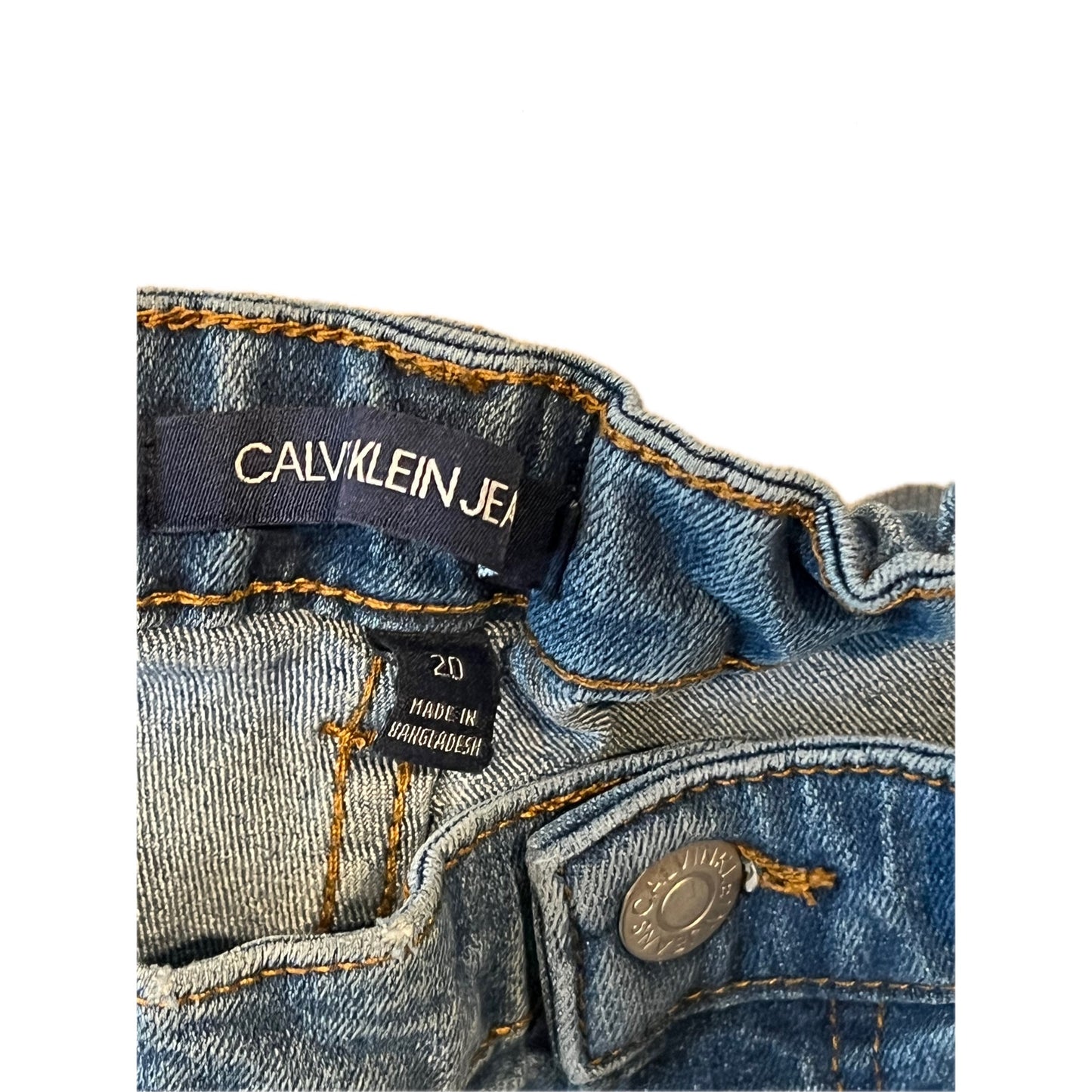 Calvin Klein Blue Jeans Slim Fit Womans 20 Reg 30x30