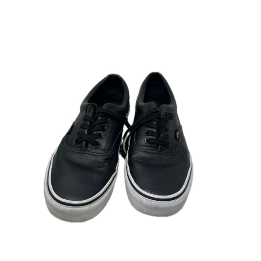 Vans Classic Tumble Era Sneakers Black Faux Leather Mens 9.5
