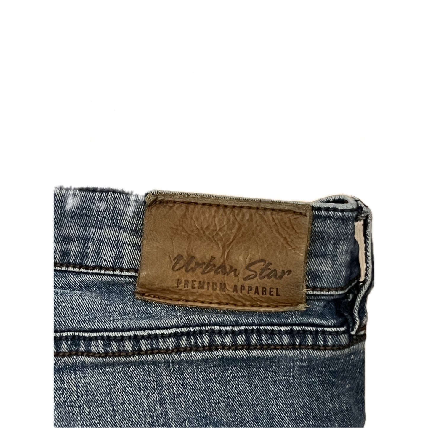 Urban Star Straight Jeans Faded Blue Mens 36x30