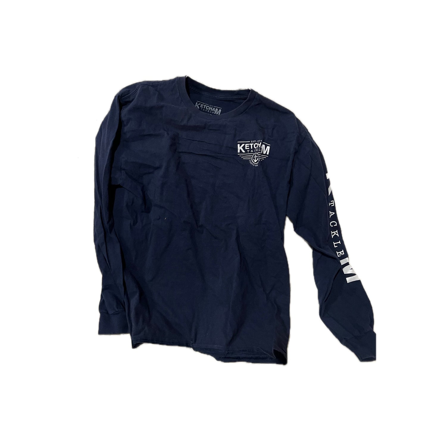 Katcham Bait and Tackle Camiseta de manga larga para hombre, talla L