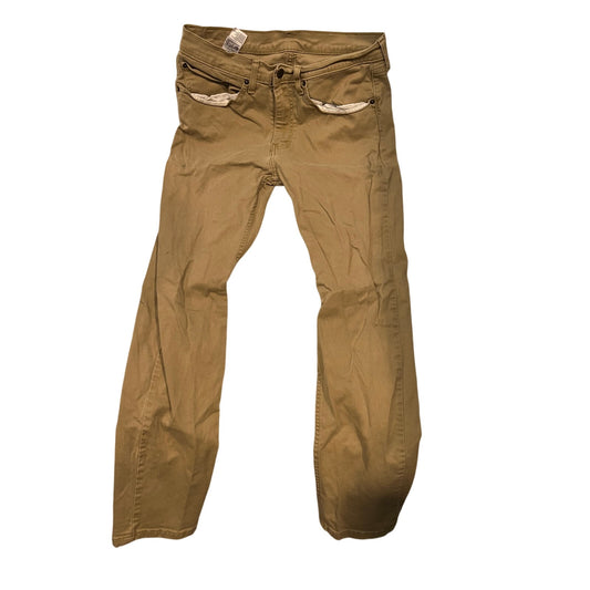 Levi's 506 Comfort Straight Fit Tan Jeans Mens 34x32
