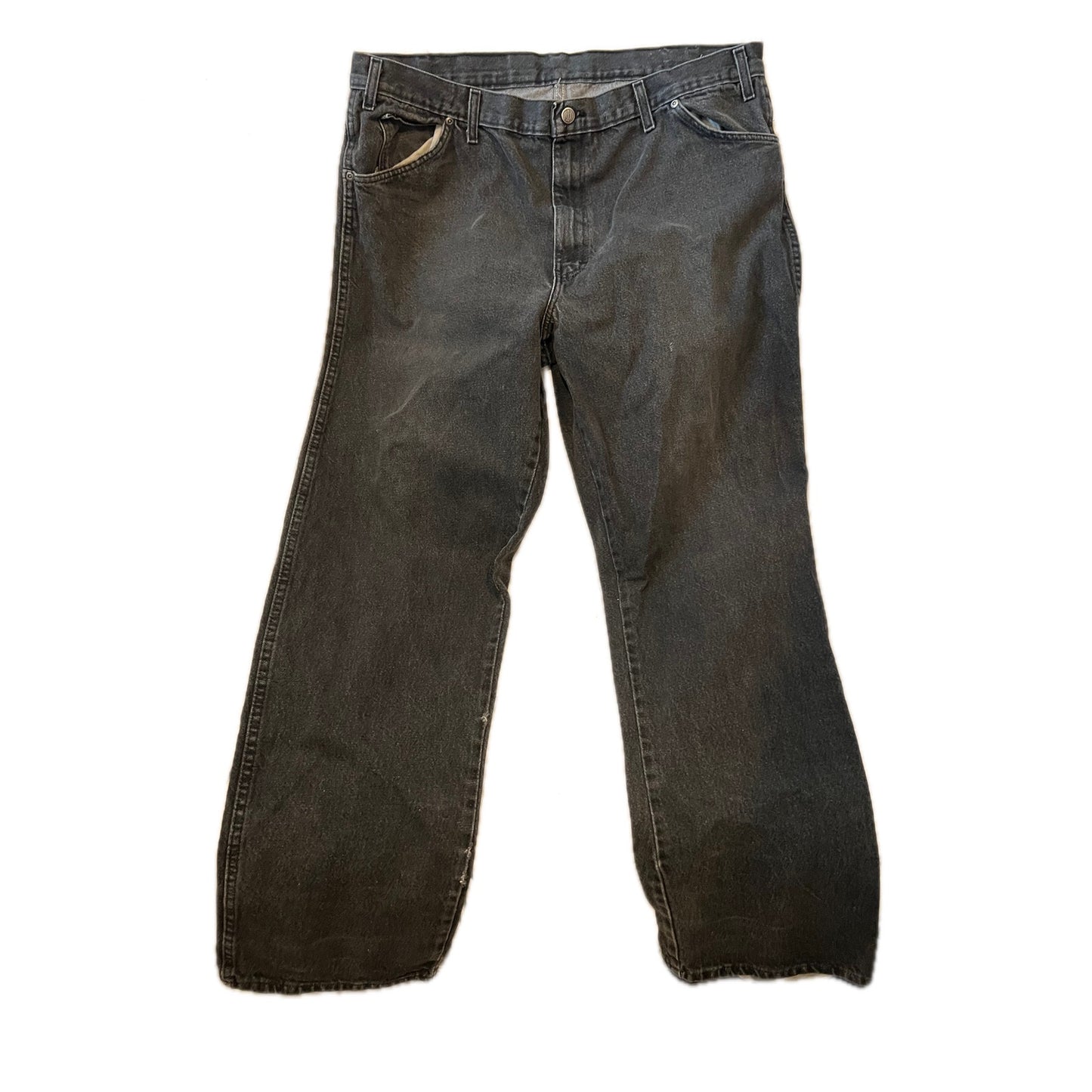 Dickies Black Straight Distressed Jeans Mens 38x32