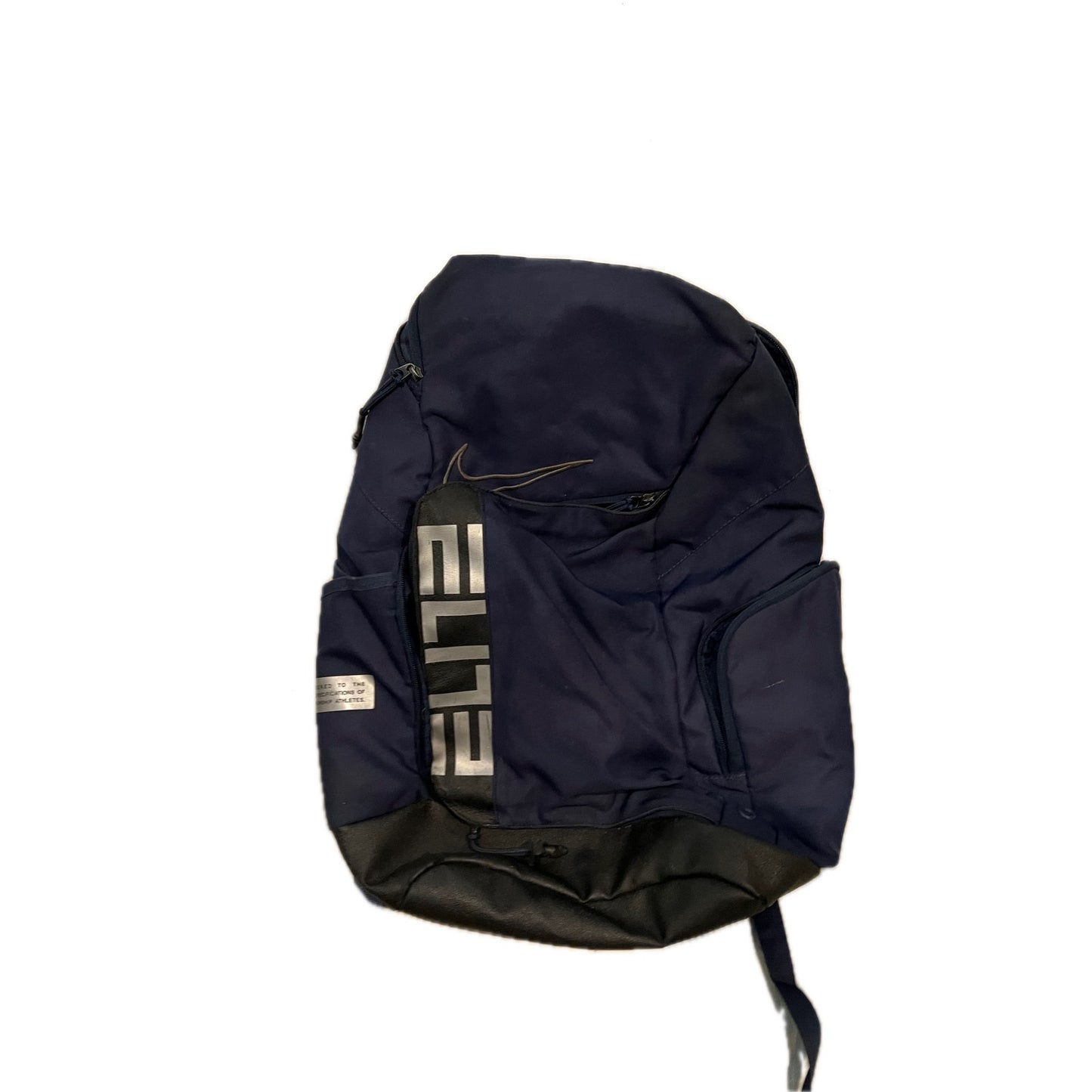 Nike Elite Pro Hoops Basketball Backpack Black Blue Silver