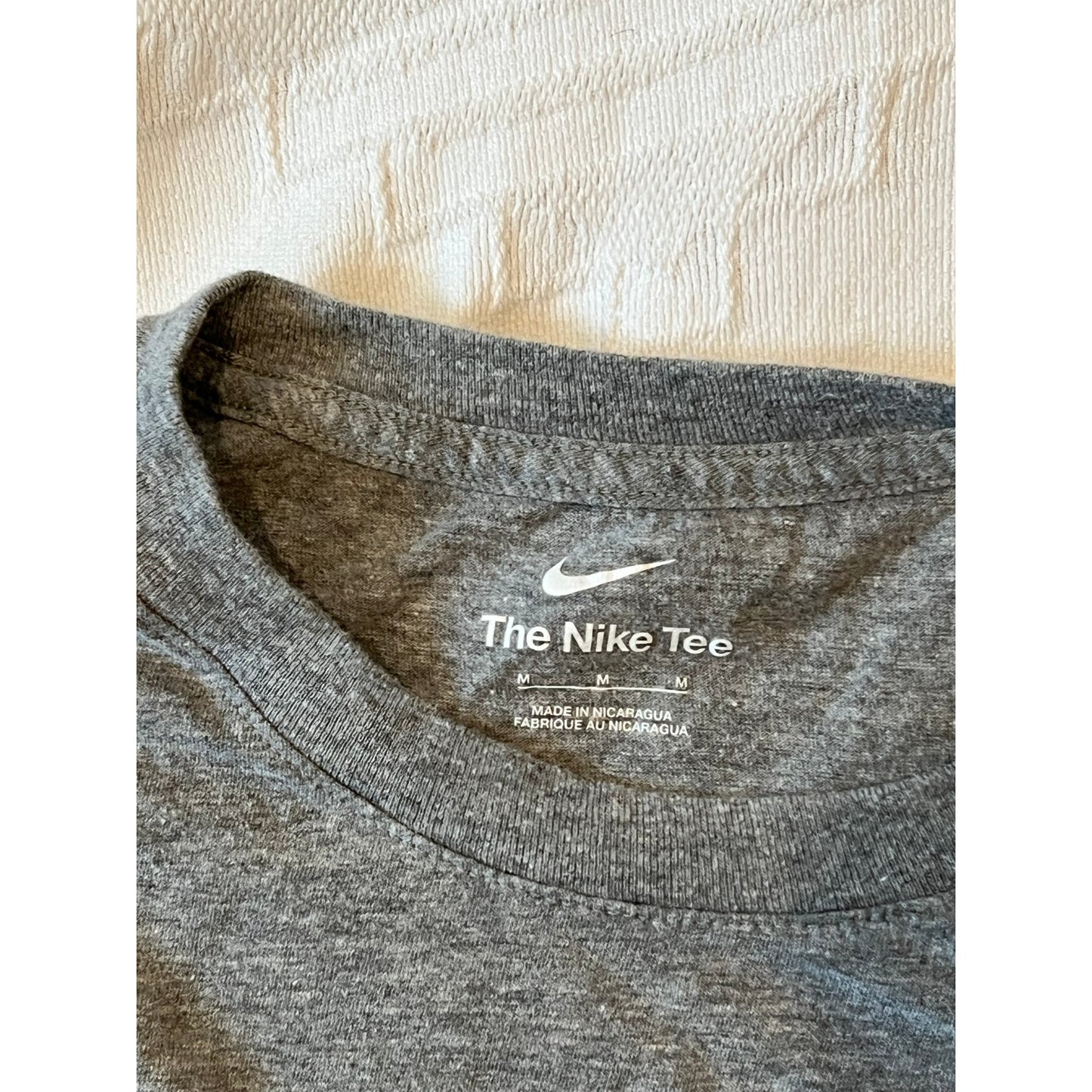 Nike Tee Swoosh Gray T-Shirt Mens M