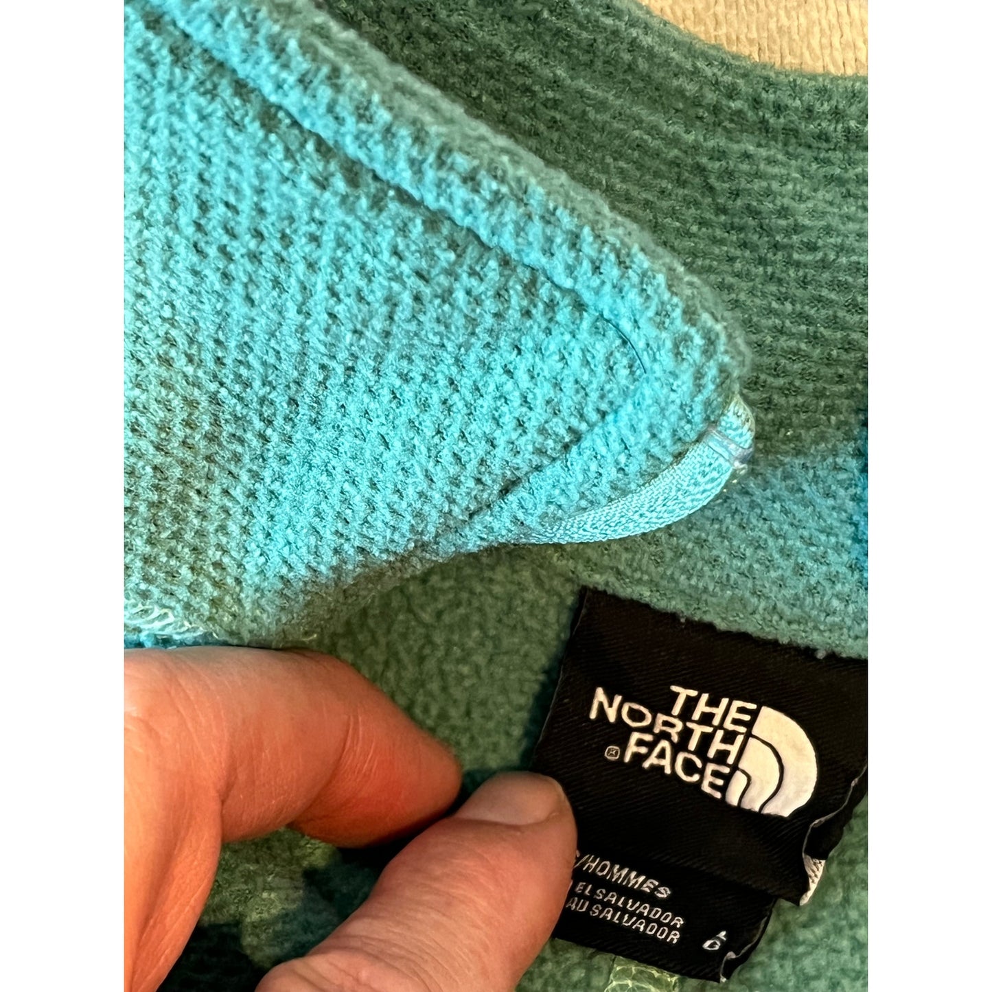 The North Face Sea Green 1/4 Zip Pullover Mens L