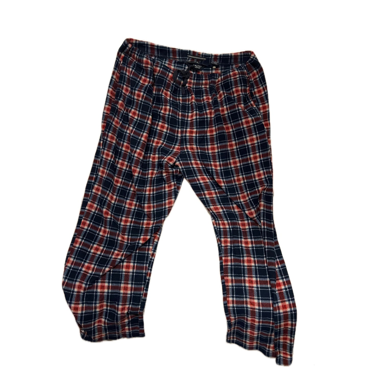 Nautica Red Black Checked Sleepwear Pants Mens XL
